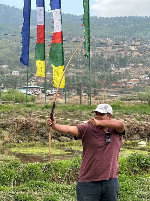 image of Amit and Tara in Bhutan