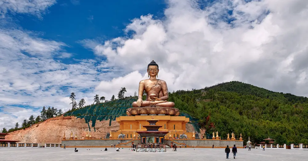 Picture of Buddha Dordenma Statue at Kuensel Phodrang in Thimphu Bhutan