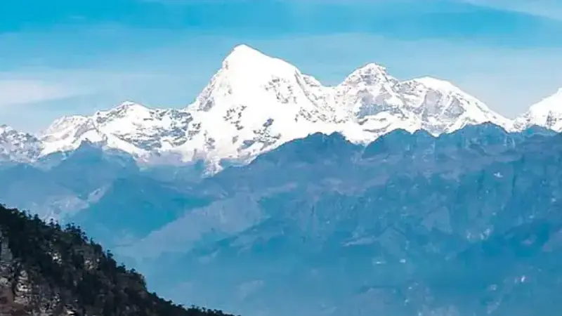 View of Mt. Jomolhari in Bhutan