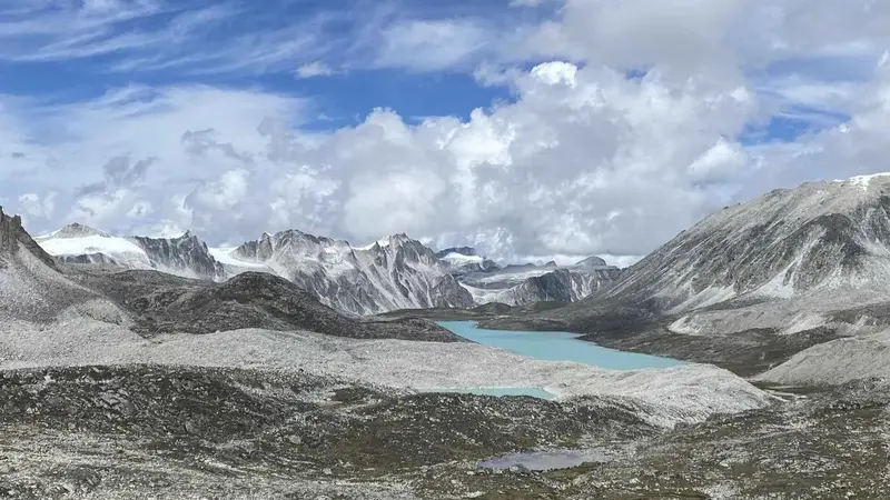 A Lake on the snowman Trek in the Himalayas