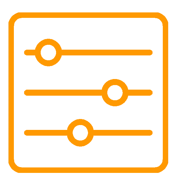 icon showing three dots on a paper symbolizing customization