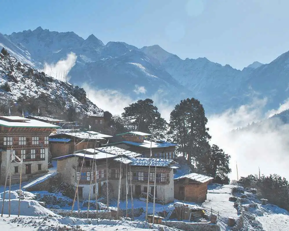 The Remote Highland Village of Laya in Bhutan