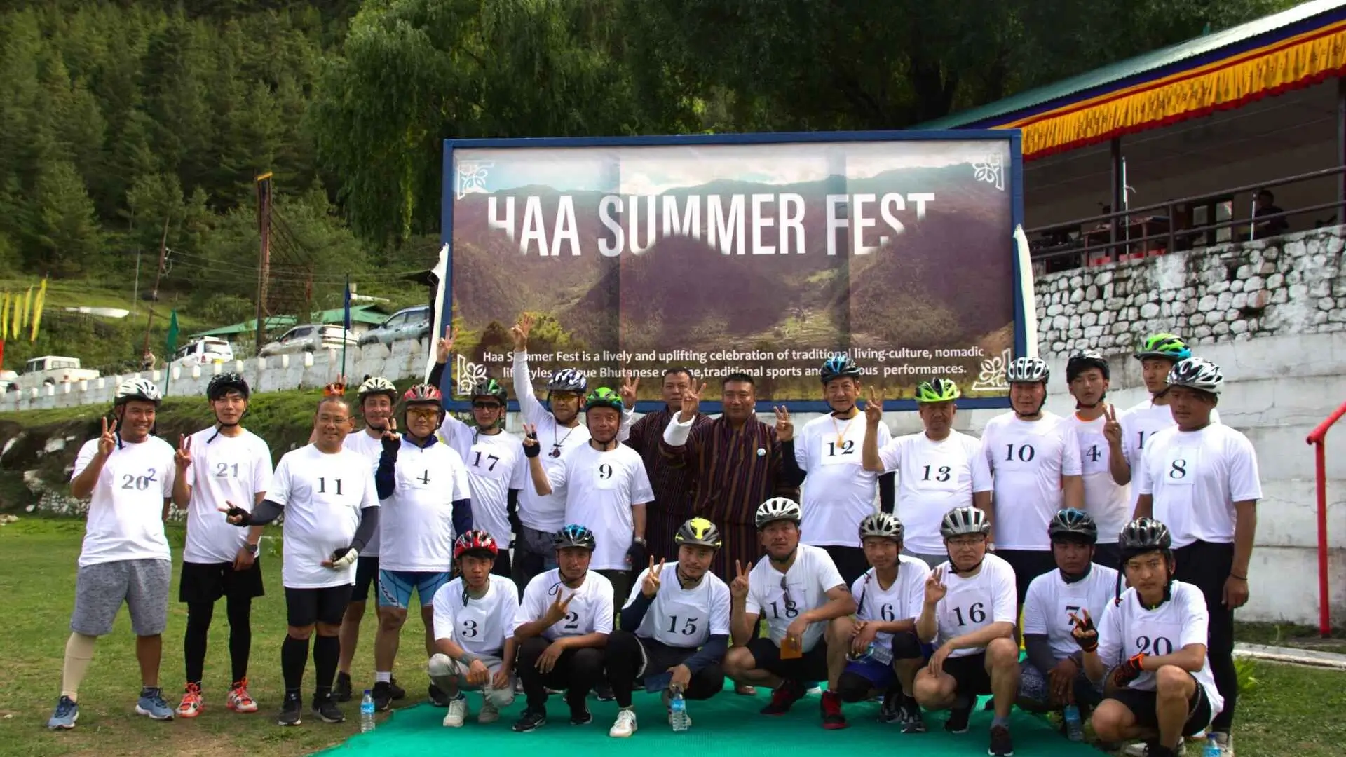 Haa Summer Festival Biking Competition Participants