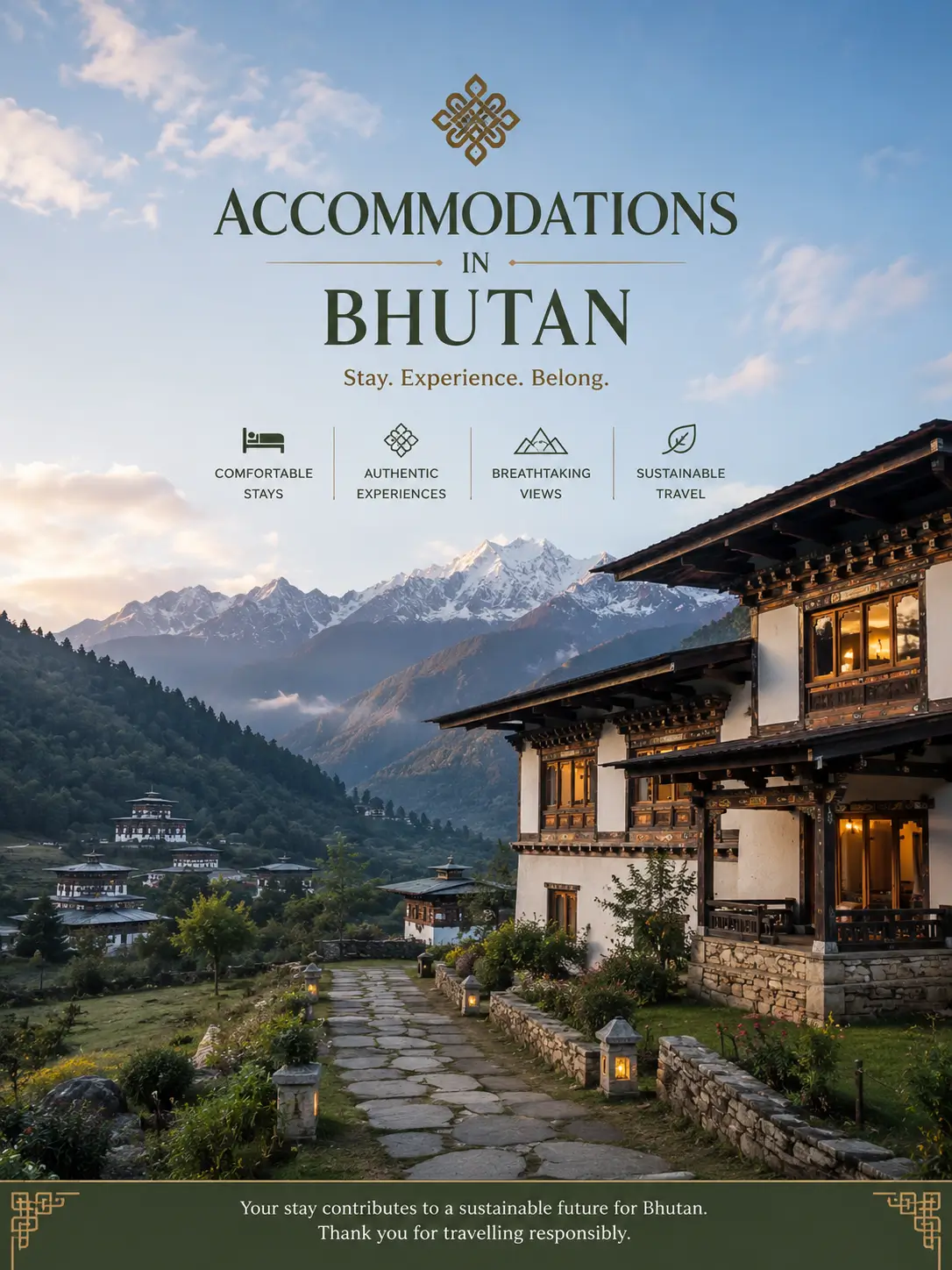 SAccommodation options in Bhutan