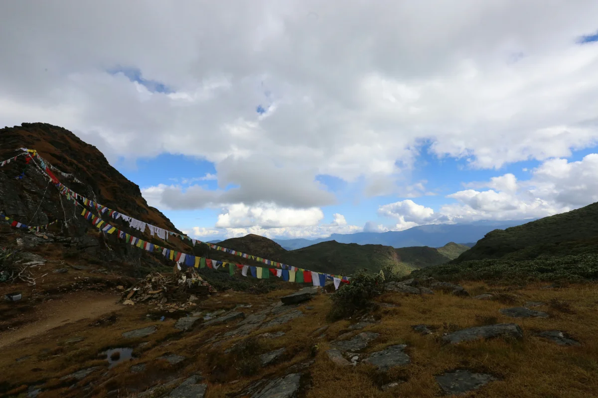 Altitude Sickness in Bhutan - How to Prepare, Prevent & Manage It - high altitude trekking bhutan prayer flags large