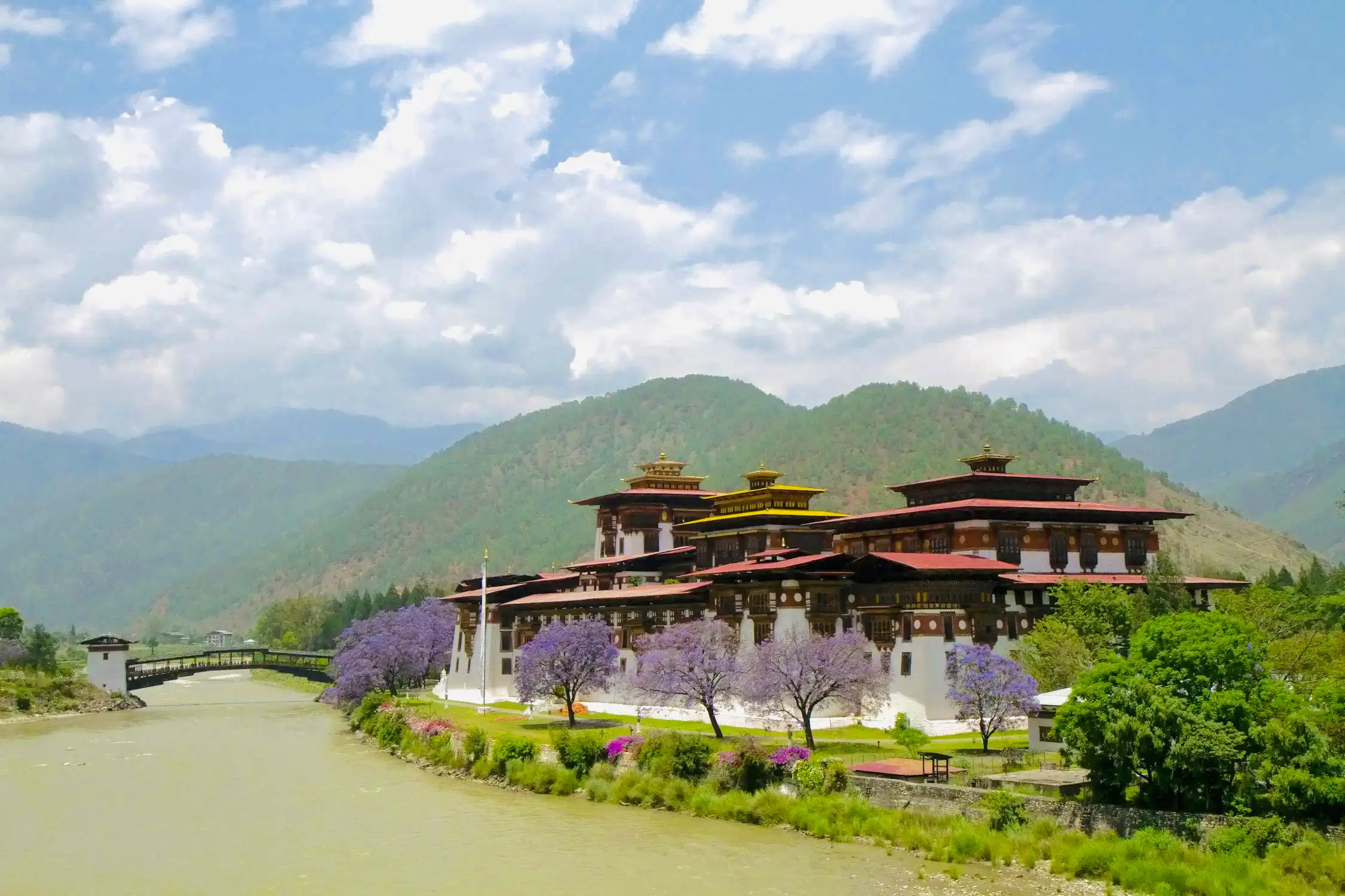 Punakha Dzong - A Virtual Tour through its Majestic Beauty & History - punakha dzong landscape