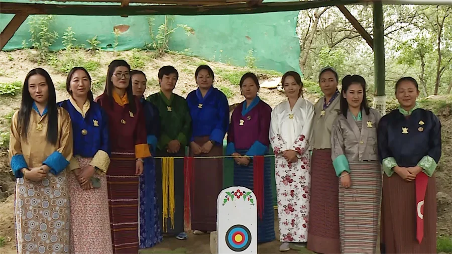 Archery in Bhutan: The National Sport Explained - team of women archers in bhutan large